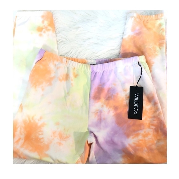 𝅺WILDFOX NWT Rory Tie Dye Lounge Pants Large - Picture 7 of 8